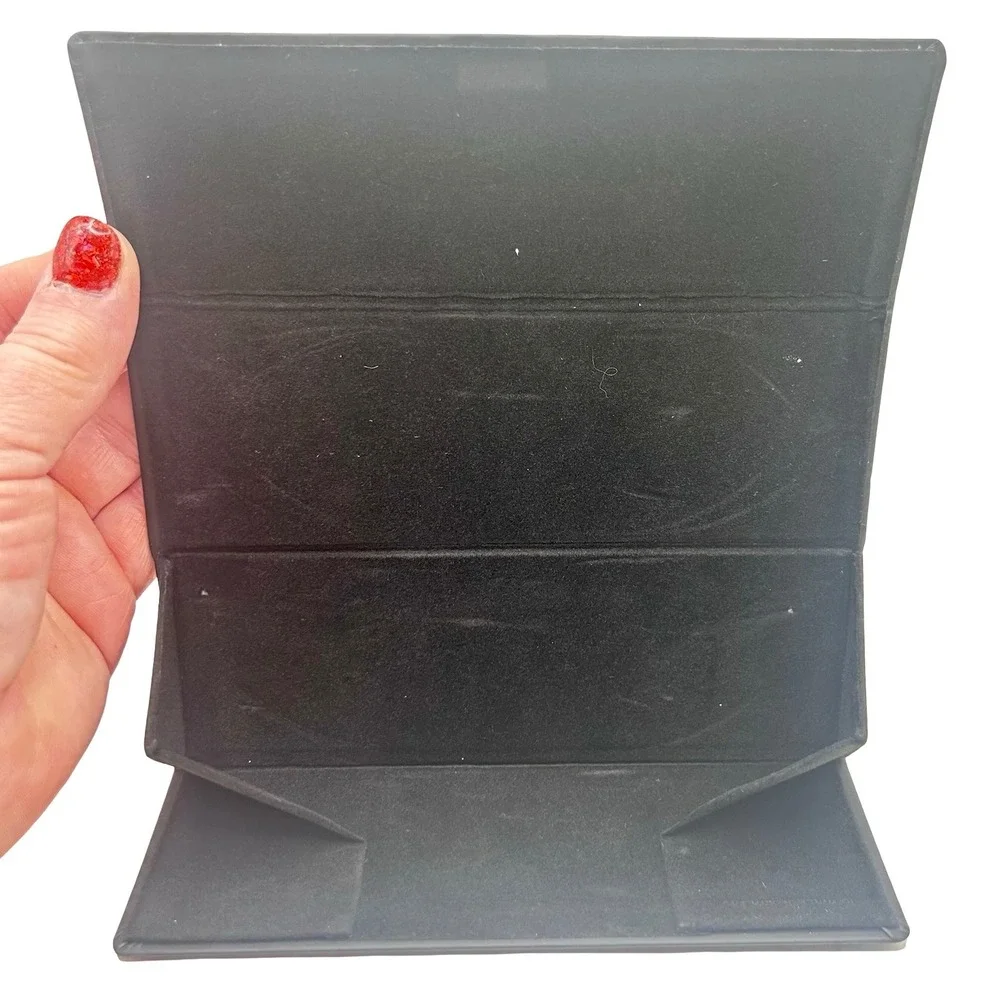 Police Sunglass Eyeglass Case Black Triangle Foldable‎ Logo